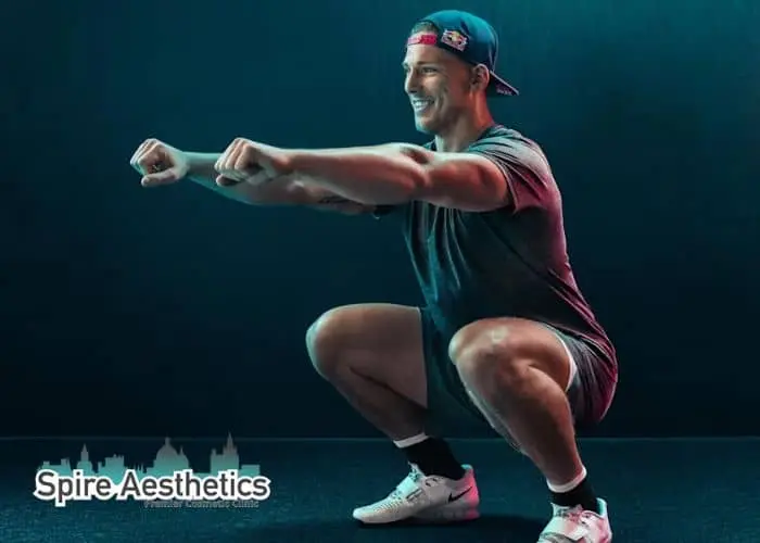 Image of man build leg muscle Chapeltown through exercise