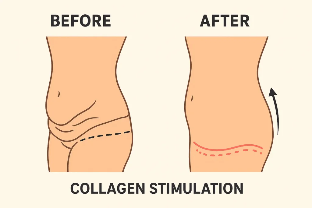 Before and after results for sagging skin after weight loss injections Chapeltown