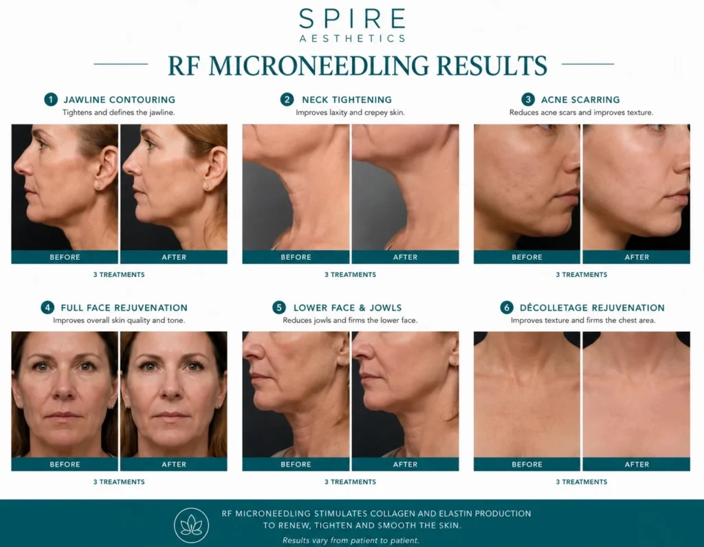 RF Microneedling Skin tightening Chapeltown results
