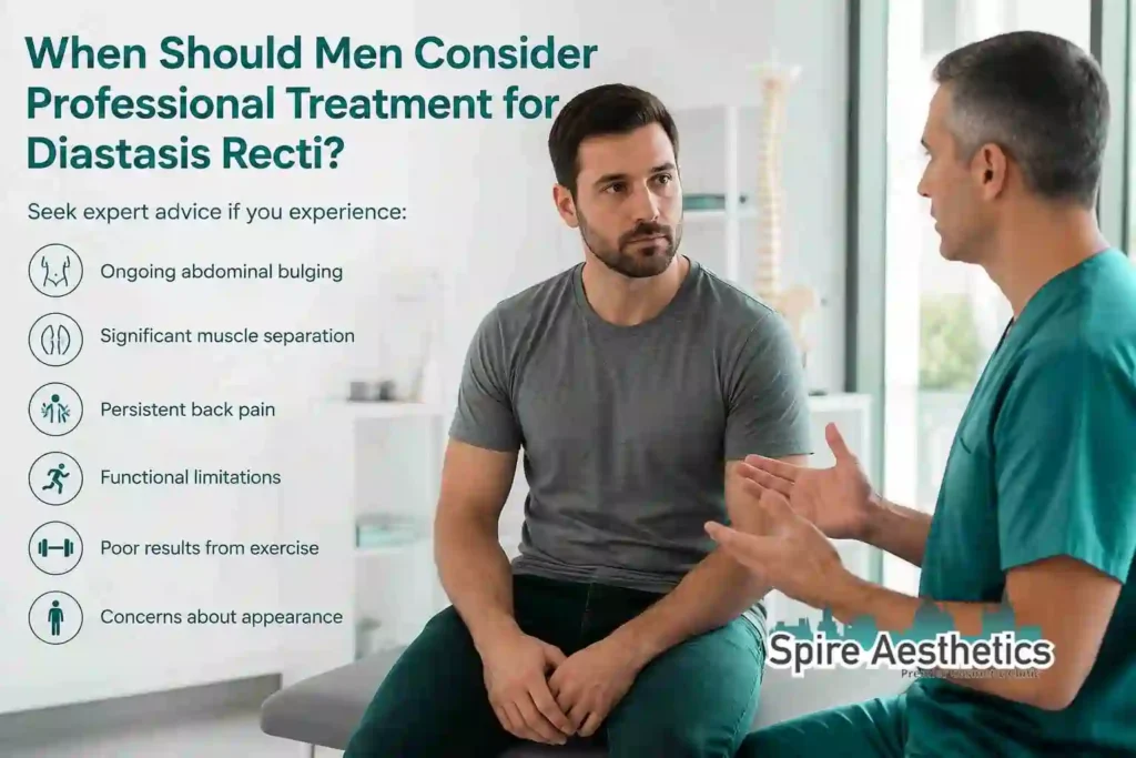 When Should Men Consider Professional Treatment for Diastasis Recti Chapeltown?