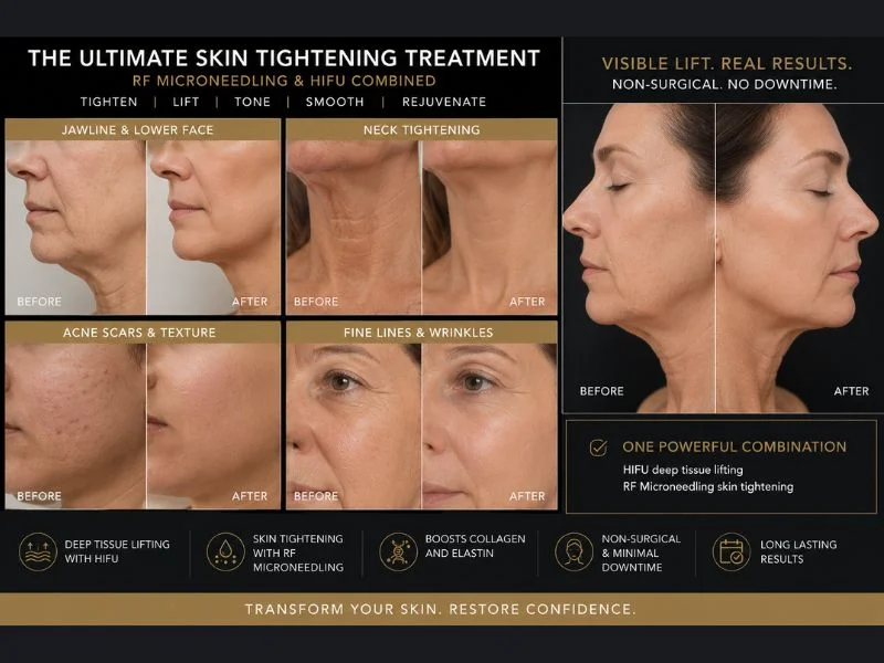 Results of combined treatment for the ultimate skin tightening treatment Chapeltown